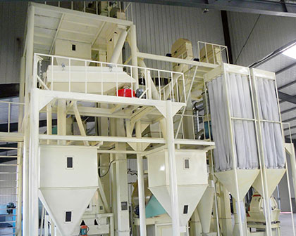 Medium feed pellet production line