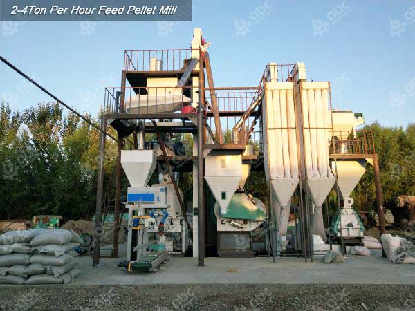 2-4tph Feed Manufacturing Plant for Poultry Cattle