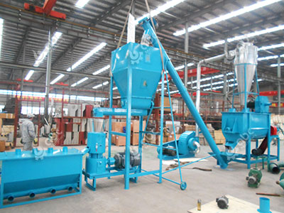 800-1000kgph Tailored Cattle Sheep Feed Pellet Line - Kuwait Installation